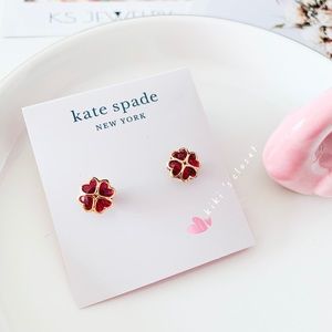 ❗️LAST ONE❗️Kate Spade Something Sparkly Spade Studs Ruby